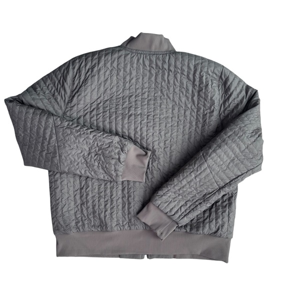 Lululemon Athletica Non-Stop Reversible Bomber Jacket In Raw Linen Size 12 - Picture 10 of 12